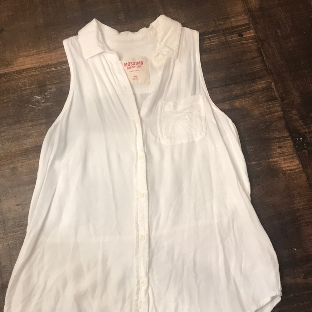 Mossimo White Tank Top